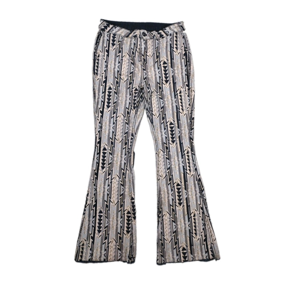 Girls Rock 'N' Roll Cowgirl, Denim Aztec, Tribal Flare, Pants Jeans, Size 32x34
